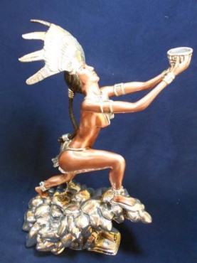 OFRENDA QUETZAL, Artesania de plata Mexicana, artesanias figuras en plata