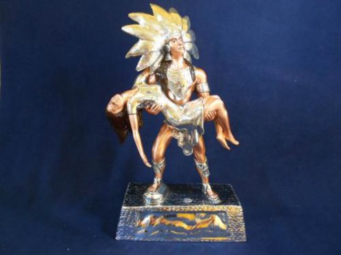 IZTACCIHUATL, Artesania de plata Mexicana, artesanias figuras en plata, objetos